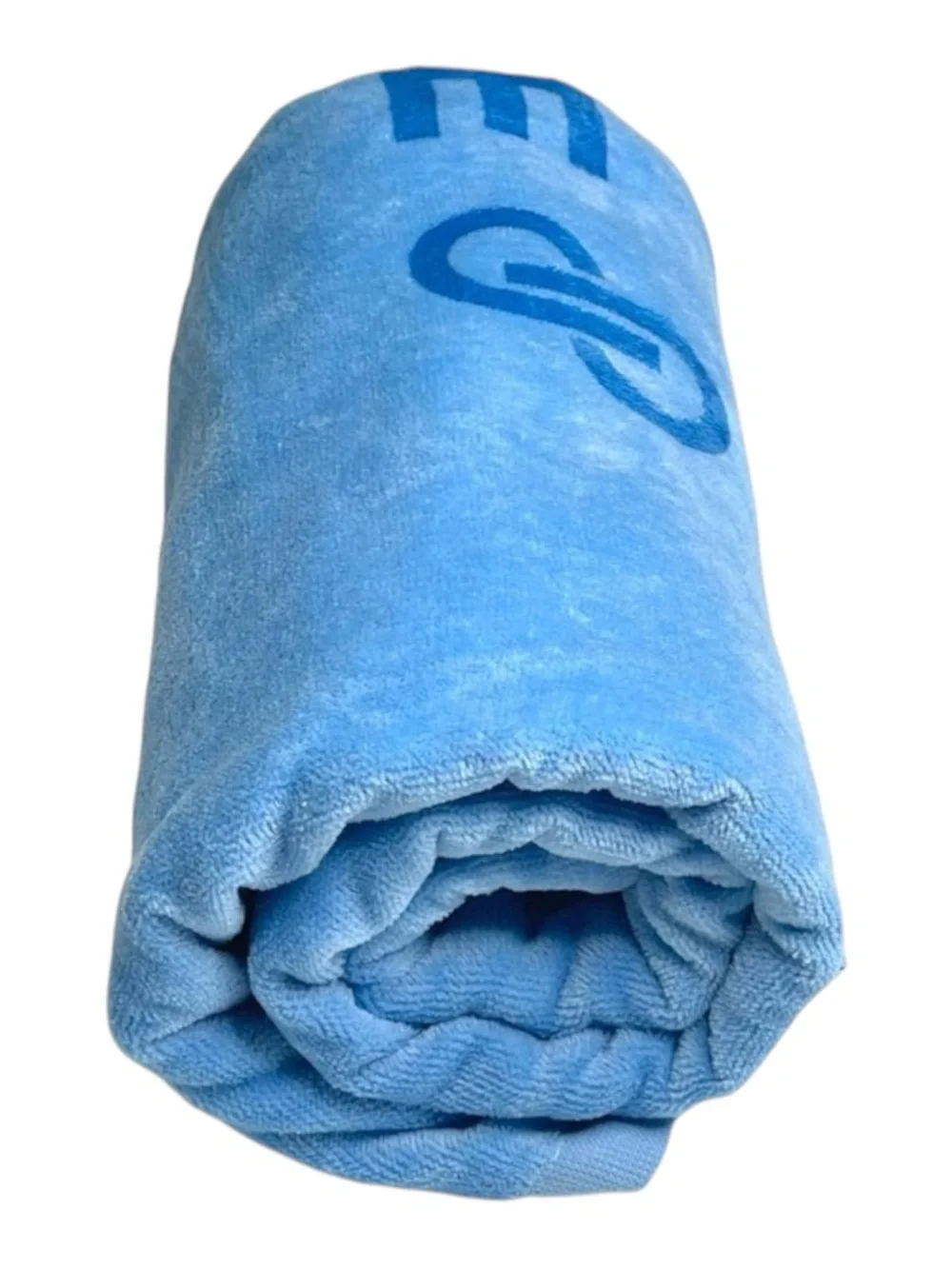 new Poshmark ༄ The Posh Life Plush Velour Logo Beach Towel༄ Baby Blue ༄ 30 x 60